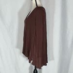 We The Free  • Free People Malibu Thermal Shirt Brown Small Oversized Boho Size M Photo 5