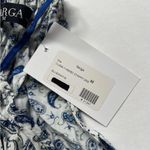 NWT Varga Paisley Women’s Mini Dress M Beach Boho Vacation Resortwear Coastal Blue Size M Photo 4