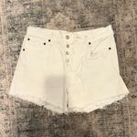 AGOLDE Parker Vintage Cutoff Cream repose Jean Shorts Photo 2