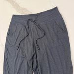 Lole Jersey Knit High Rise Jogger Lounge Pants Women's Medium Gray Cinch Waist Photo 2