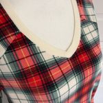 Cuddl Duds  Plaid Pajama Top Long Sleeve Fleece Red Green Holiday Size Small Photo 1