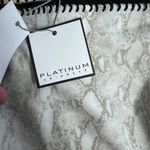 Platinum Swimwear Cobra Crochet Trim Bikini Bottoms‎ Size S High Waist NWT Black Photo 3