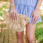 Lisi Lerch  Frida Straw Crossbody NWT Photo 0