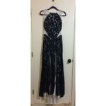 Issue New York Floral Backless Mesh Gown Size L Photo 2