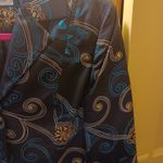 Amanda Smith  Women’s Silk  Blazer Jacket Size 6 3/4 Sleeve 3-button Black Gold… Photo 5