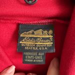 Eddie Bauer Vintage 90s  Red Classic Turtleneck Blouse Womens M Gorpcore Cotton Photo 3