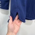 J. McLaughlin  Marisa Pullover Sweater XS NWT $178 Solid Scale Shawl Neck Blue Photo 1