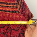 Alps vintage zip up collared horse fleece jacket size large made in USA Red Photo 3