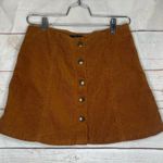 Topshop  • Mini Skirt • Corduroy • Brown • Spring • Summer • Beach • Size 6 Photo 2
