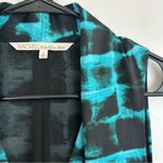 Rachel Roy Teal Blue Printed Robe Wrap Sleeveless Sheath Dress Size 8 Photo 4