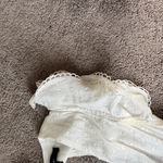 Lulus  Brunch Plans White Swiss Dot Smocked Backless Midi Dress SIZE M Photo 6