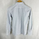 Weekend Max Mara Dinda Stripe Cotton Long Sleeve Top Size 0 Blue Photo 2