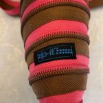 Unique Fun Zip It Purse Pink & Brown Photo 4