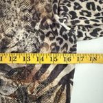 Y2K B.L.E.U. Leopard Snake Print Colorful Studded Rhinestone Zip Peplum Sweater Photo 5