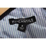 J.Crew Women's  Schoolboy Blazer J4548 Tan White Blue Suit Coat Jacket Size 8 Photo 2