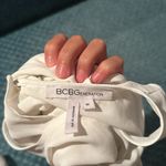 BCBGeneration Bcbg generation tank knot front sheer white medium Photo 6