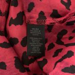 White House | Black Market  Red Silk Cami M Animal Print Lace Trim Night Out Photo 4