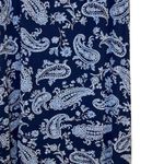 Talbots Blue Paisley Print Ruffle Wrap Skirt Size Medium Photo 1