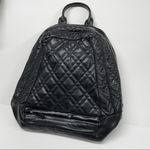 ZARA Faux Leather Black Quilted Backpack Photo 4