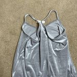 Madewell Grey silver velvet pajama cami top Photo 3