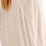 Free People  Dolman Thermal Top Sz M Cream Oversize Boho Fairy Cottagecore NWT Photo 15
