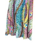 Jams World Vintage Womens M Short Sleeve V-Neck Dress Floral Bohemian Photo 2