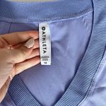 Athleta  Womens Size 1X Scrub Top Zephyr V-Neck Shirt Blue Medical Nurse Photo 1