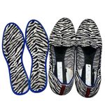 Rothy's The Almond Loafer Zebra Print Navy Blue & White Loafers Flats Shoes 8 Photo 9