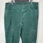 Talbots  Womens Size 12 Straight Leg 5 Pocket Corduroy Pants Emerald Green Photo 1