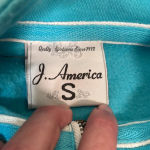 J.America Talladega Superspeedway Full Zip‎ Sweatshirt Light Blue Women’s Small Photo 3