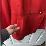 Talbots  Red Wool Pea Coat Size 12 p  Gold Buttons Double Breasted Vintage Jacket Photo 1