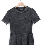 American Giant Women's Premium Slub Tiered Dress Size XS Made In USA Black Photo 2