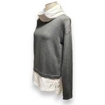 CALIA Effortless Mixed Media Hoodie Dark Heather Gray XS Photo 3
