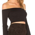 Privacy Please Black Crop Top Photo 1