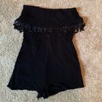 Strapless Black Romper Size M Photo 1