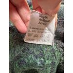 UB Umberto Bilancioni Abstract Wool Chunky V Neck Grandpa Sweater VTG US 14 / 40 Black Size XL Photo 7