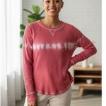 Sweet Romeo  Womens Dusty RoseTie Dye Thermal Thumbhole Long Sleeve Shirt Sz XS Photo 0