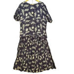 Orvis  Vintage Womens Blue White Floral Rayon Short Sleeve Blouse & Skirt Size XL Photo 1