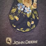 John Deere  Floral Antlers Tee T Shirt Gray Large. NWOT Photo 2