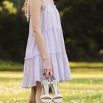 Altar'd State Altar’d State Lavender Baby Doll dress Photo 2