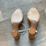 Schutz Gimenez Pearl Leather Strap And Cork 4” Heel Sandal Size 11B Photo 7