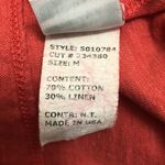 Cut•Loose Coral Hanky Linen Blend Patch Sleeveless V Photo 6