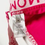 Monse Logo Print Tape Longline Criss Cross Athletic Work Out Sports Bra Carmine Photo 2