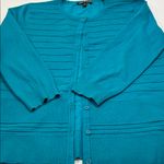 Cable & Gauge  Turquoise Cardigan Photo 9