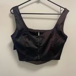 A house of Harlow 1960 brown satin crop top new with tags size. Small petite Photo 4