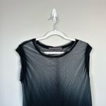 Feel the Piece  Terre Jacobs Ombre Sleeveless Top Gray Black Size Small Minimal Photo 2