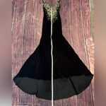 Johnathan Kayne Woman’s Size 0  Evening Gown Velvet Beaded Train Prom Wedding Photo 9