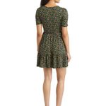 Boden Ruched Bust Ditzy Floral Preppy‎ Tie Waist Mini Pockets Size 6 Petite Black Photo 1