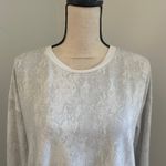 Mondetta Snakeskin Crewneck Pullover Sweatshirt size Small Cream Soft Girl Layer Photo 10