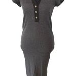 T.La Anthropologie Bodycon Maxi Dress Collared Polo Gray Casual Comfort XS Photo 0